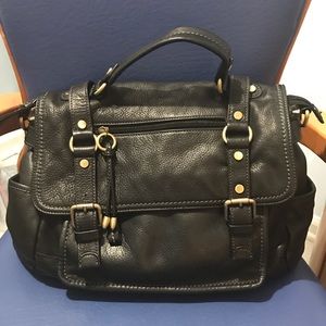 Giani Bernini black pebble leather bag